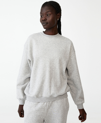 Shop Cotton On Women's Classic Crew Sweatshirt In Gray Marle