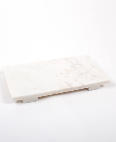 8 Oak Lane Marble Cheeseboard, Size Small In White
