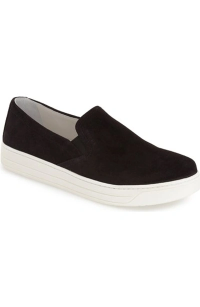 Shop Prada Slip-on Sneaker (women) In Black White