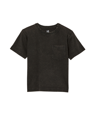 Shop Cotton On Little Boys The Essential Short Sleeve T-shirt In Phantom Wash