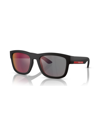 Prada Sunglasses 01zs Sole In Black Rubber