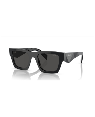 Shop Prada Men's Sunglasses Pr A06s In Black