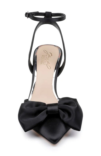 Shop Jewel Badgley Mischka Yanna Pointed Toe Pump In Black