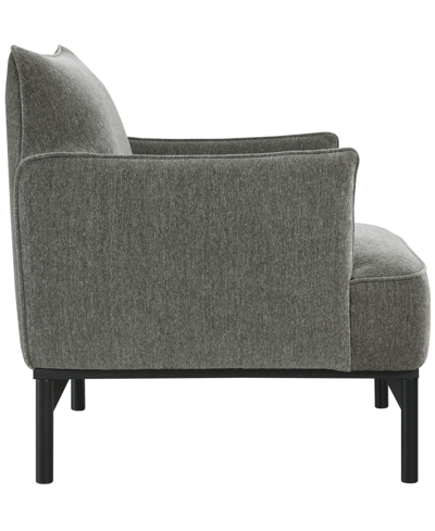 Shop Abbyson Living Gatsby 30" Fabric Accent Chair In Gray