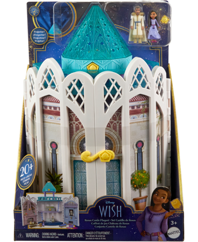 Wish Disney's  Rosas Castle Playset, Dollhouse With 2 Posable Mini Dolls, Star Figure 20 Accessories In Multi-color