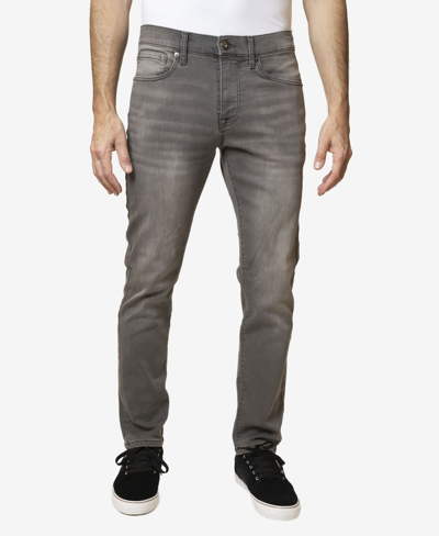 Shop Lazer Men's Maximum Comfort Flex Skinny-fit Knit Jean In Gray