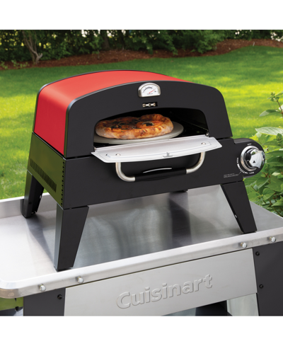 Shop Cuisinart Cpo-401 Double-wall Portable Propane Outdoor Pizza Oven In Red