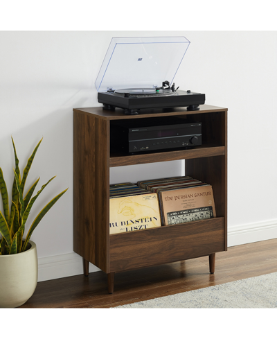 Crosley Furniture Liam 28" Medium-density Fiberboard (mdf) Record Player Stand In Walnut