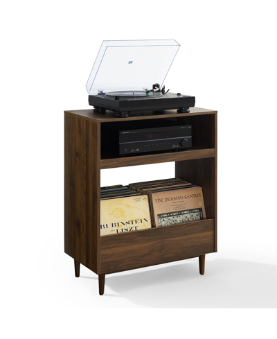 Crosley Furniture Liam 28" Medium-density Fiberboard (mdf) Record Player Stand In Walnut