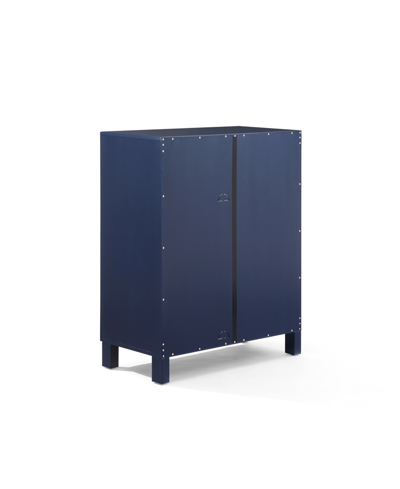 Crosley Furniture Cassai 30" Medium-density Fiberboard (mdf) Stackable Kitchen Storage Pantry In Navy