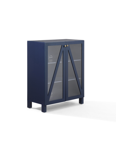 Crosley Furniture Cassai 30" Medium-density Fiberboard (mdf) Stackable Kitchen Storage Pantry In Navy