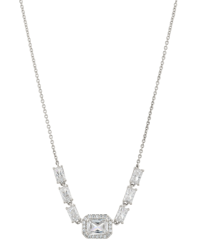 Eliot Danori Crystal Frontal Choker Necklace, 13" + 4" Extender In Silver