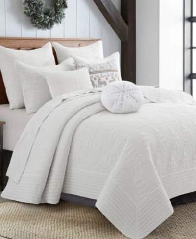 Levtex Home O Christmas Tree Stitching Quilt Sets In White