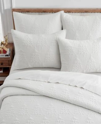 Levtex Home O Christmas Tree Stitching Quilt Sets In White