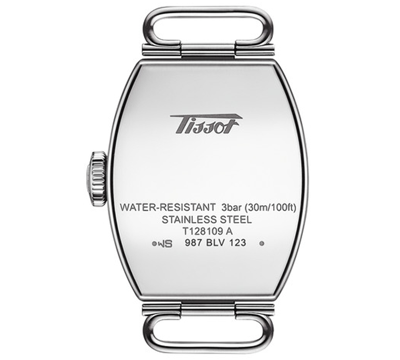 Tissot Women's Swiss Heritage Porto Purple Leather Strap Watch 22x30mm In Silver