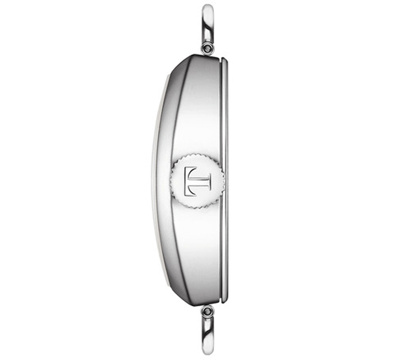 Tissot Women's Swiss Heritage Porto Purple Leather Strap Watch 22x30mm In Silver