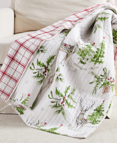 Levtex Sleigh Bells Quilted Throw, 50" X 60" In Multi