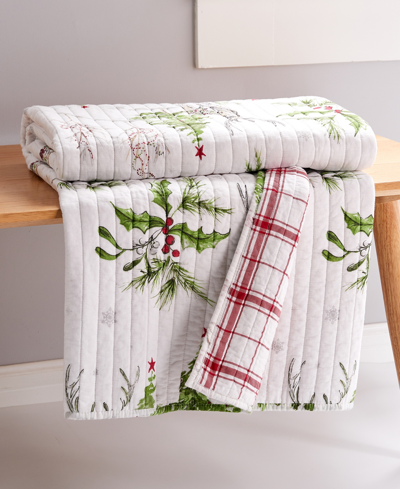 Levtex Sleigh Bells Quilted Throw, 50" X 60" In Multi
