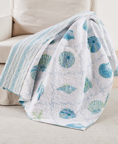Shop Levtex Marine Dreams Reversible Quilted Throw, 50" X 60" In Multi