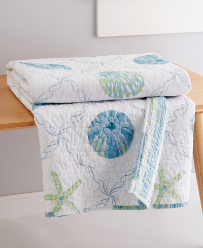 Shop Levtex Marine Dreams Reversible Quilted Throw, 50" X 60" In Multi