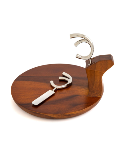 Nambe Reindeer Platter In Silver