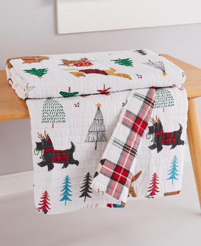 Levtex Jingle Paws Quilted Throw, 50" X 60" In Multi