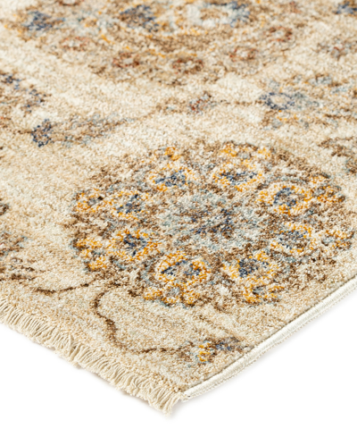 D Style Bergama Be5 1'8" X 2'6" Area Rug In Ivory