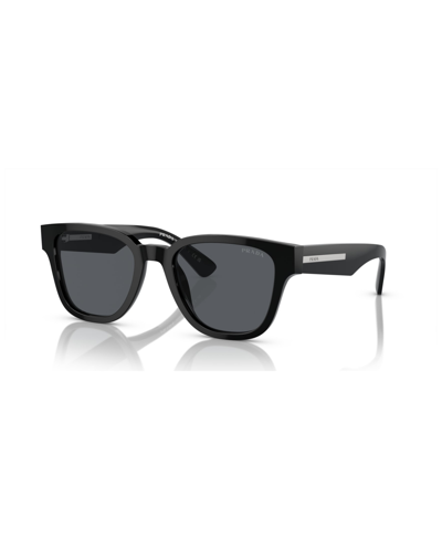 Shop Prada Men's Sunglasses Pr A04s In Black