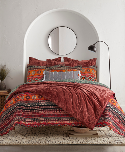 Levtex Abruzzi Velvet Reversible Quilt, Twin/twin Xl In Spice