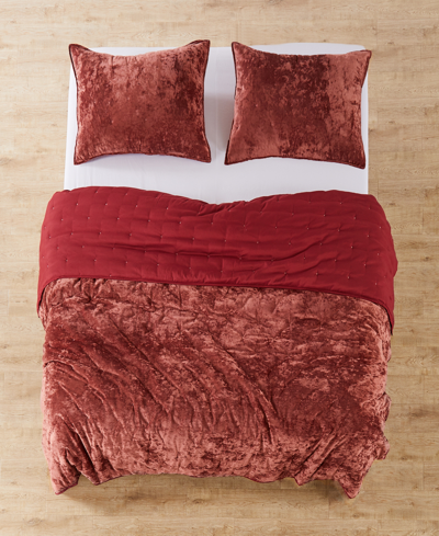 Levtex Abruzzi Velvet Reversible Quilt, Twin/twin Xl In Spice