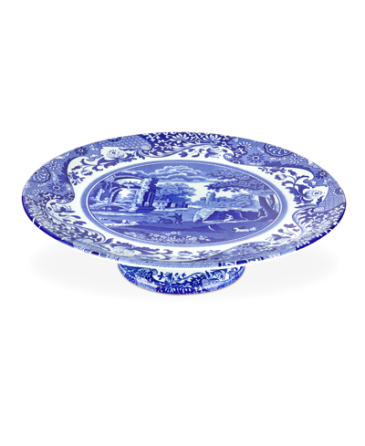 Spode Blue Italian Cake Plate & Serving Utensil Set In Blue