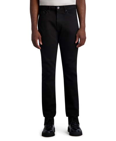 Shop Karl Lagerfeld Men's Denim 5 Pocket Pants In Black