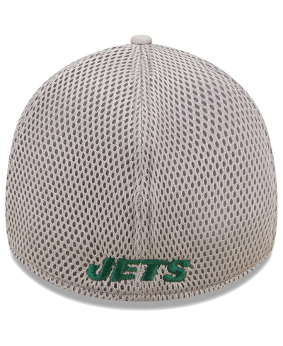 Shop New Era Men's  Gray New York Jets Team Neo 39thirty Flex Hat