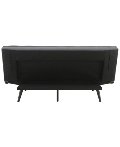 Abbyson Living Jaden 70" Fabric Convertible Sofa In Dark Gray