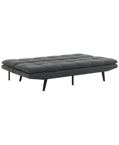 Abbyson Living Jaden 70" Fabric Convertible Sofa In Dark Gray