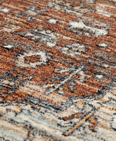 D Style Bergama Be1 7'10" X 10' Area Rug In Paprika