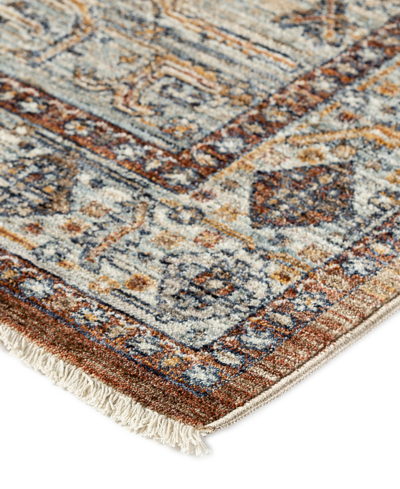 D Style Bergama Be1 7'10" X 10' Area Rug In Paprika