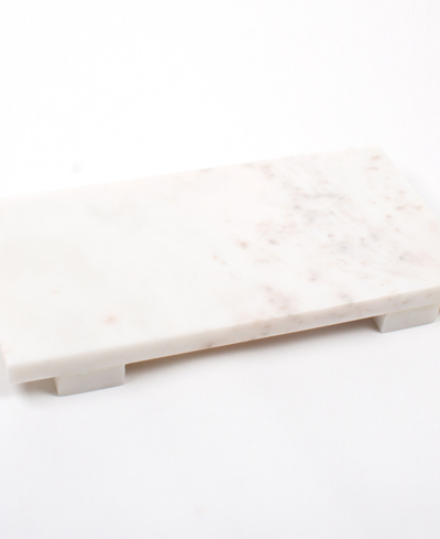 8 Oak Lane Marble Cheeseboard, Size Large In White