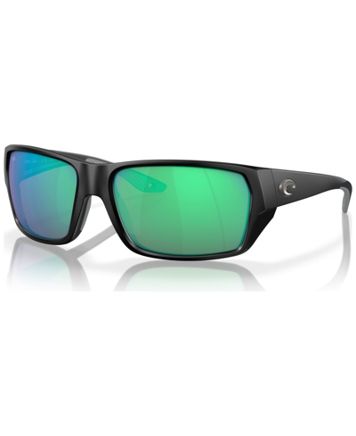 Shop Costa Del Mar Men's Tailfin Polarized Sunglasses, Mirror 6s9113 In Matte Black