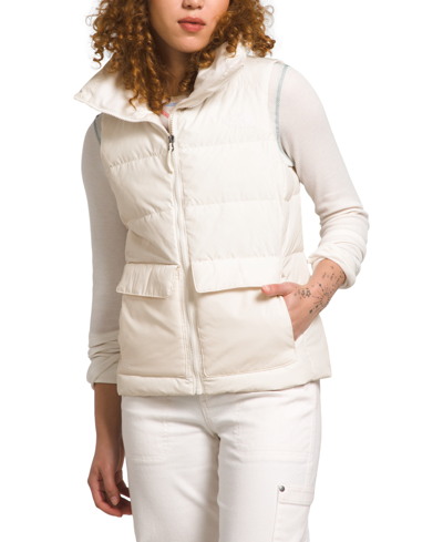 Shop The North Face Women's Gotham Puffer Vest In Gardenia White