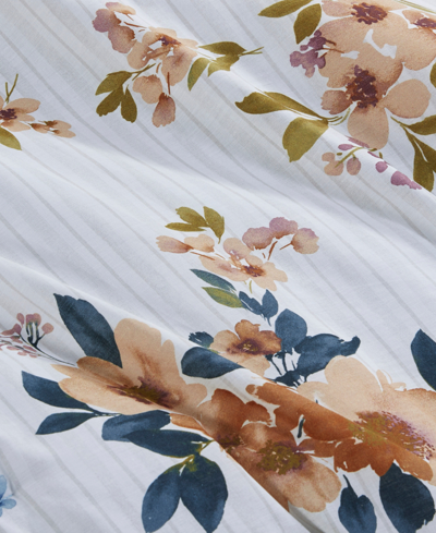 Madison Park Jules Cotton Floral 5-pc. Comforter Set, King/california King In Teal