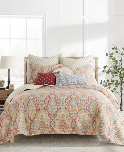 Levtex Emel Reversible 3-pc. Quilt Set, Full/queen In Red