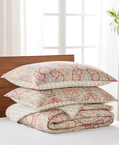Levtex Emel Reversible 3-pc. Quilt Set, Full/queen In Red