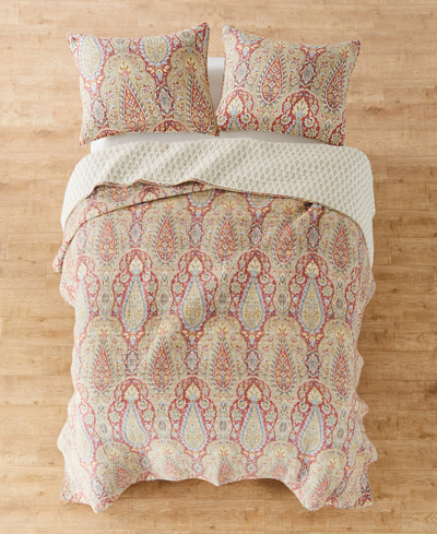 Levtex Emel Reversible 3-pc. Quilt Set, Full/queen In Red