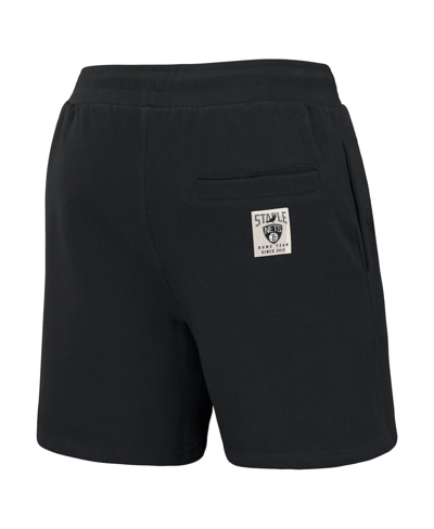 Staple Men's Nba X  Black Brooklyn Nets Home Team Shorts In Black