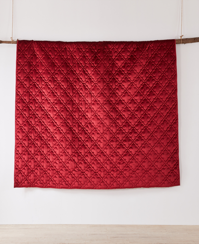 Levtex Caserta Velvet Reversible Quilt, Twin/twin Xl In Red