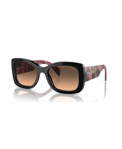 Shop Prada Women's Sunglasses, Gradient Pr A08s In Mahogany