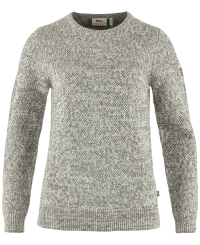 Shop Fjall Raven Ovik Wool Active Sweater In Egg Shell-grey