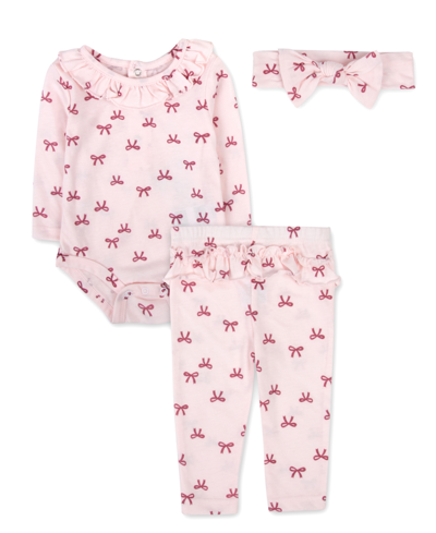 Shop Baby Essentials Baby Girls Layette With Lovey Set, 4 Piece In Pink