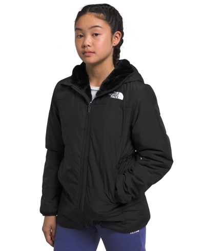Shop The North Face Big Girls Reversible Mossbud Jacket In Tnf Black